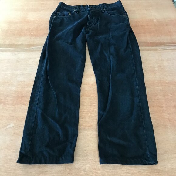 Rag & Bone RB15x Tailored Workwear Jeans Men 31x25 Black Mid Rise Button Fly - Picture 1 of 12